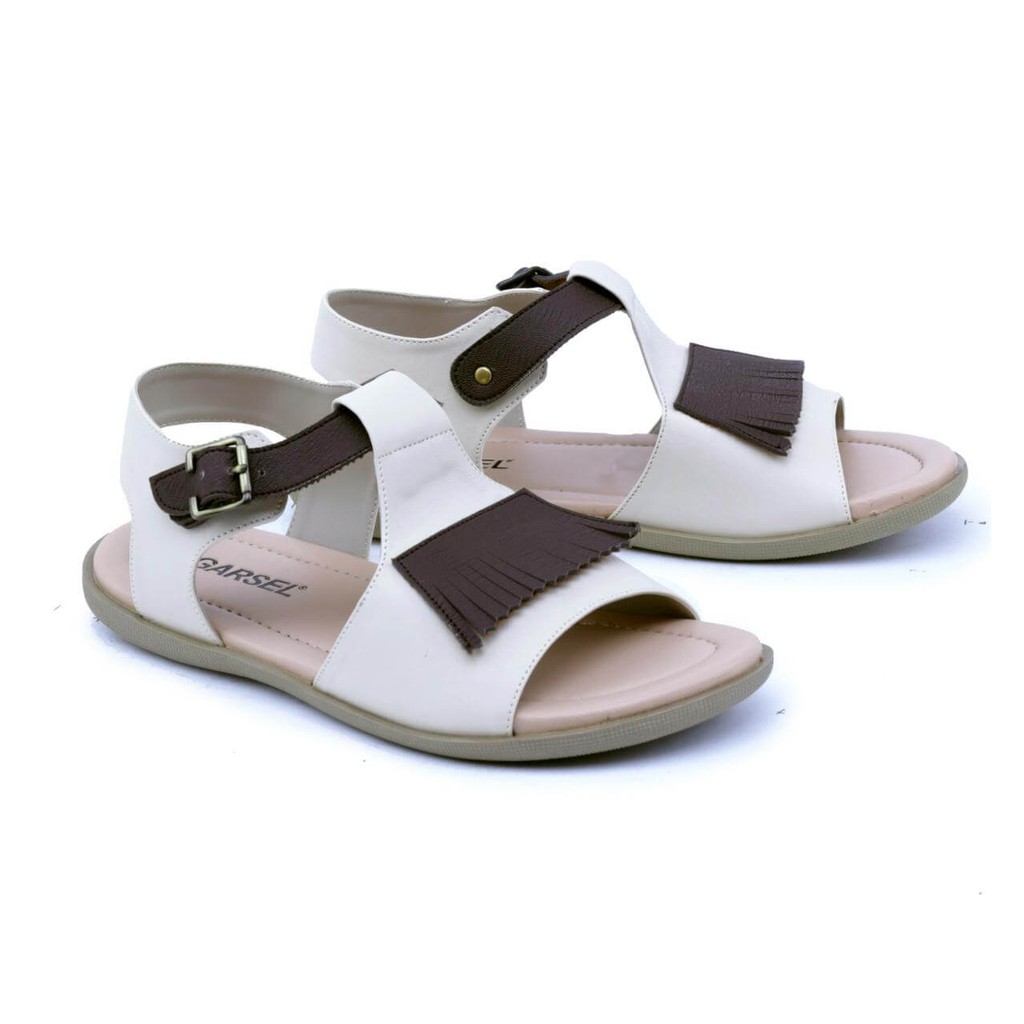 PROMO Sandal Flat Kasual Wanita - GUP 8020 Produk Asli - Garsel Shoes