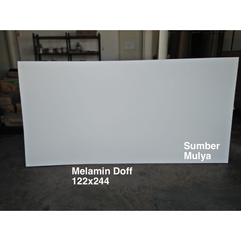 Melamin Putih Glossy / Kilap & Doff , BIRU & Hitam 3mm Uk 122x244 Papan Triplek Kayu PVC Kuat