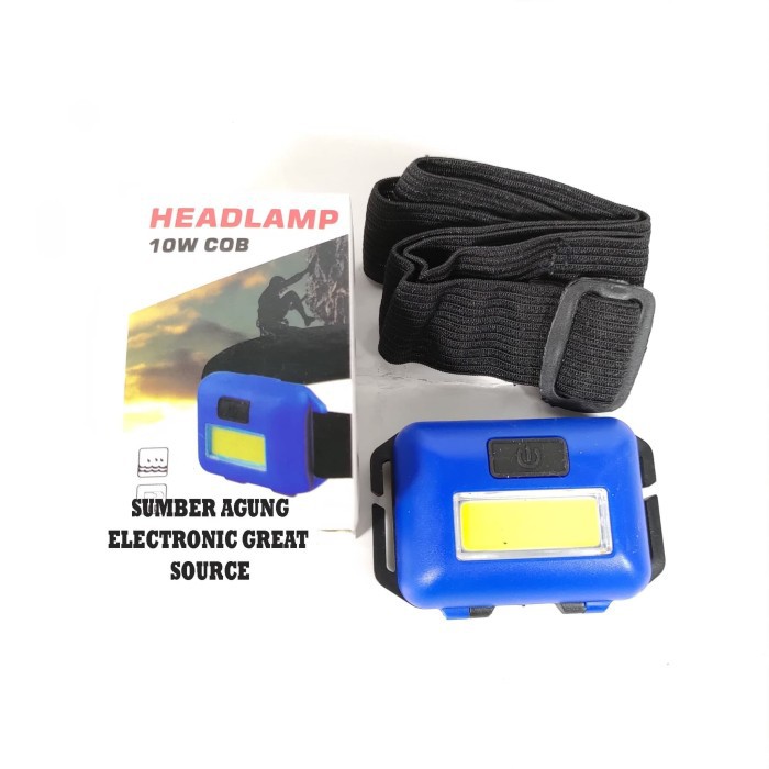 Senter Kepala Bisa Jadi Lampu Sepeda 10W COB Super Terang Menggunakan