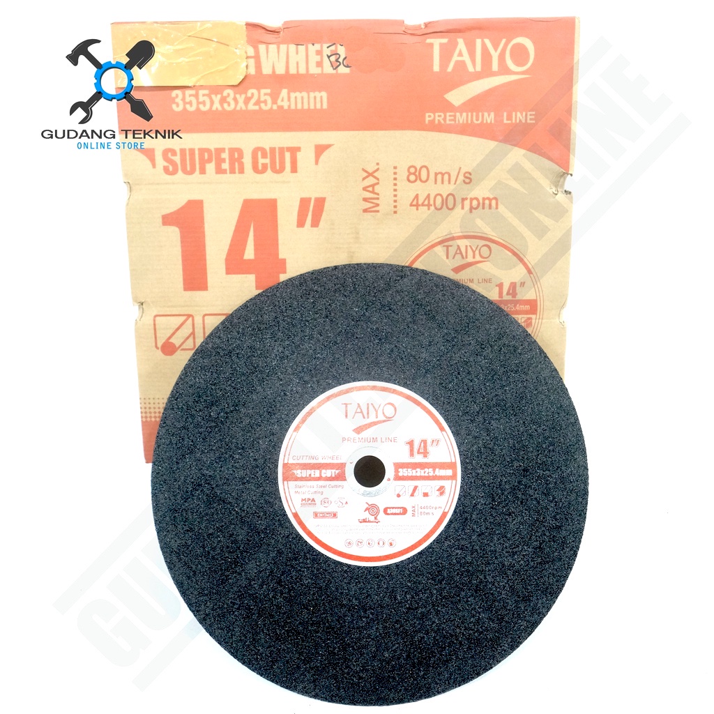 Mata Pisau CUT OFF Cutting Wheel 14&quot; TAIYO / Mata Batu Gerinda Grenda Potong Besi Stainless 14 Inch TAIYO