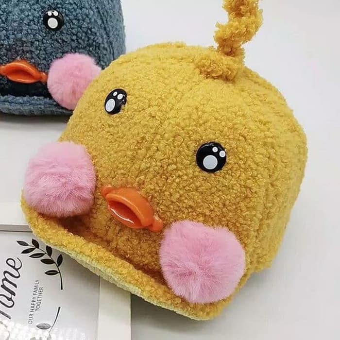 Topi Anak Laki Perempuan Rajut Bebek