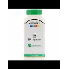 VITAMIN E400IU 21st Century, 250 Soft Gels