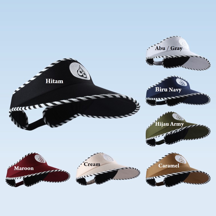 Topi Hijab Hijabers Kekinian - Topi Pantai Lebar - Topi Olahraga Wanita Cewek Pet Besar By Affa