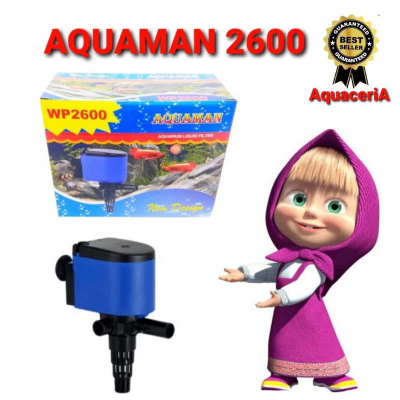 aquaman 2600 pompa celupa aquarium power head 2600 termurah