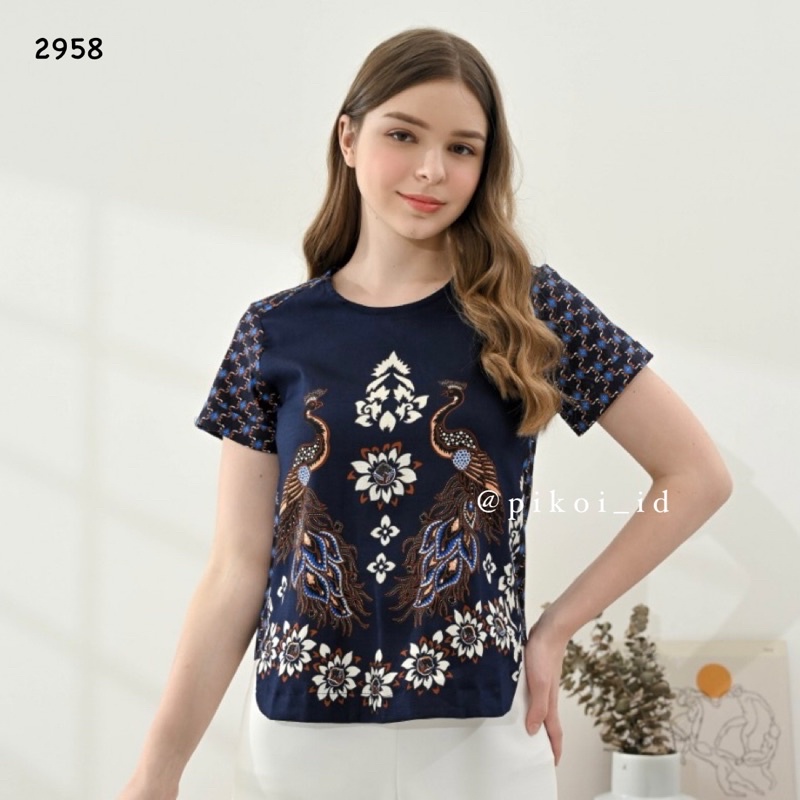 Baju batik cewek / atasan batik murah / blouse batik / baju batik wanita / batik wanita murah / 154