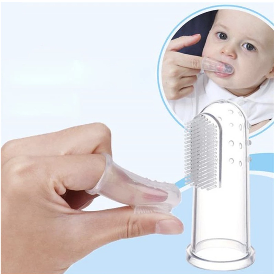 【GOGOMART】Baby Finger Tooth Brush Silicone / Sikat Gigi Bayi Lidah Gusi Silikon
