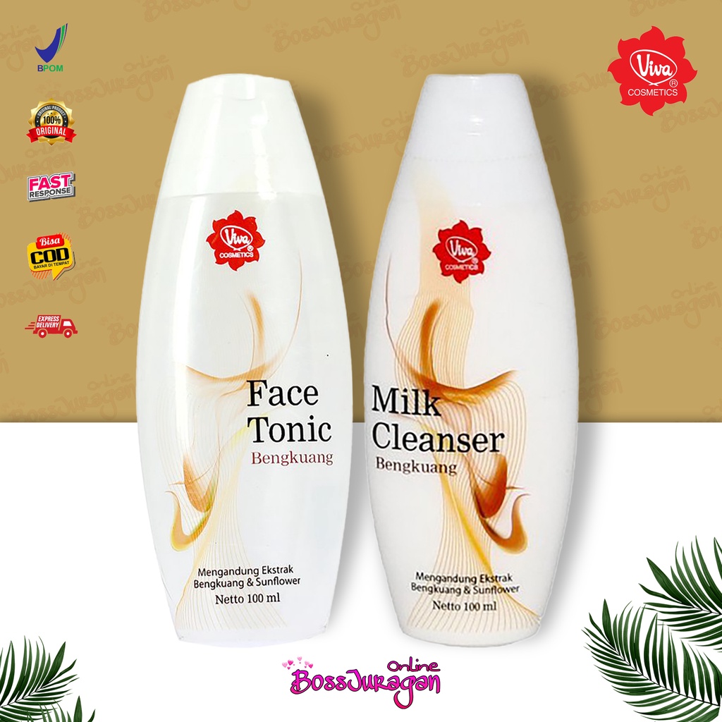 (BOSS) VIVA Skincare Series - Viva Face Tonic | Viva Milk cleanser | Viva Air mawar - 100ml