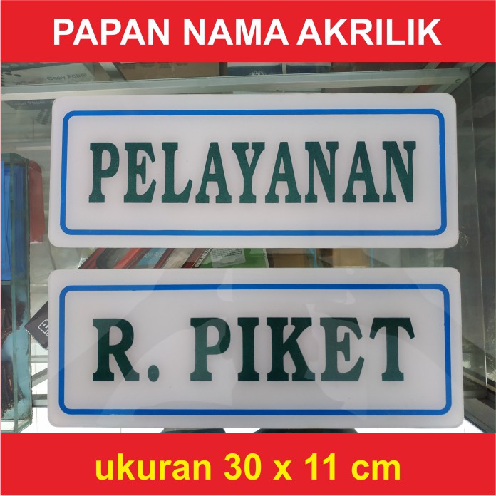 

Pesan Papan Nama Akrilik Gantung / Tempel Bisa Pilih Warna