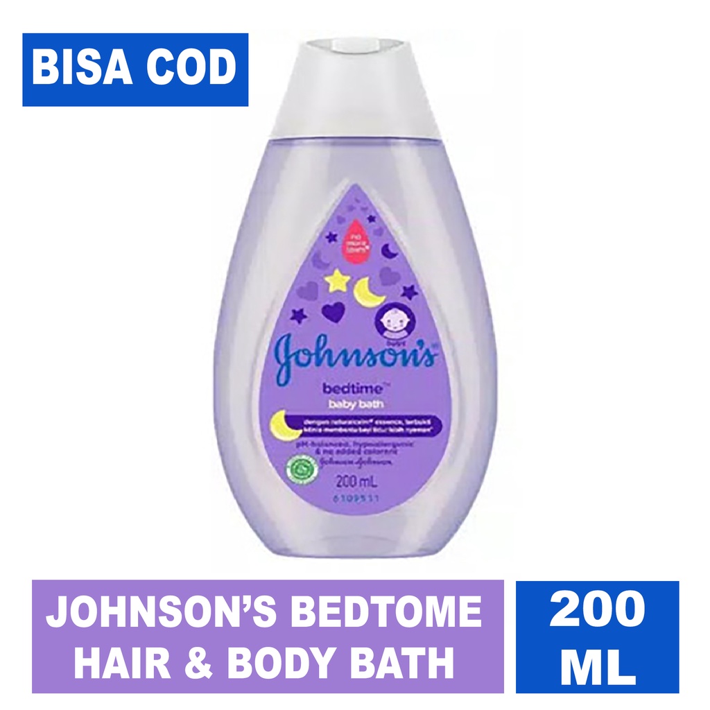 COD Johnsons Hair &amp; Body Baby Bath Bedtime - Sabun Bayi - Lotion Bayi - Johnson Bedtime 200 ml