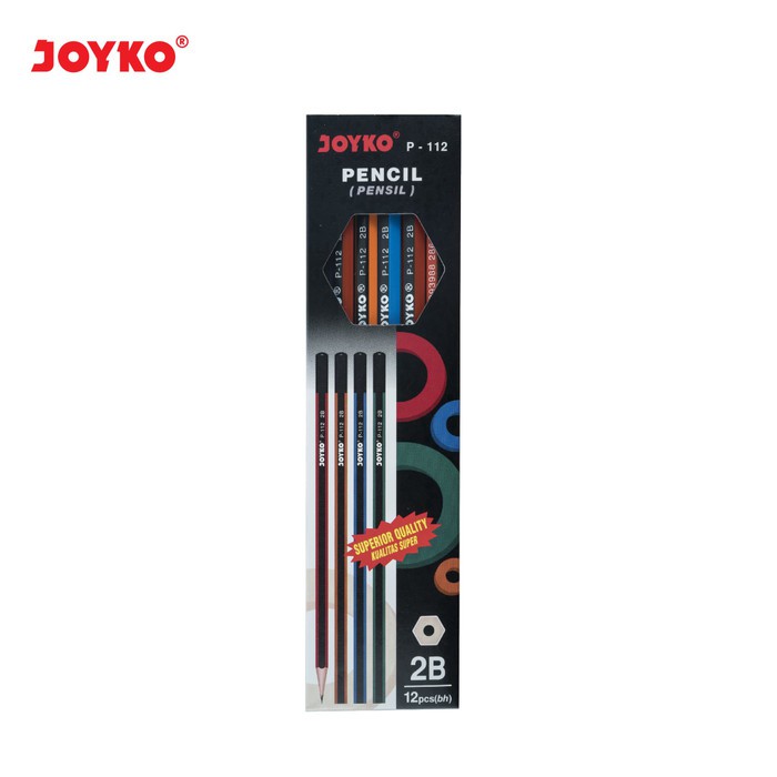 Pensil 2B Merek Joyko GP-112 Satu Pak Terdiri Dari 12PCS Pensil