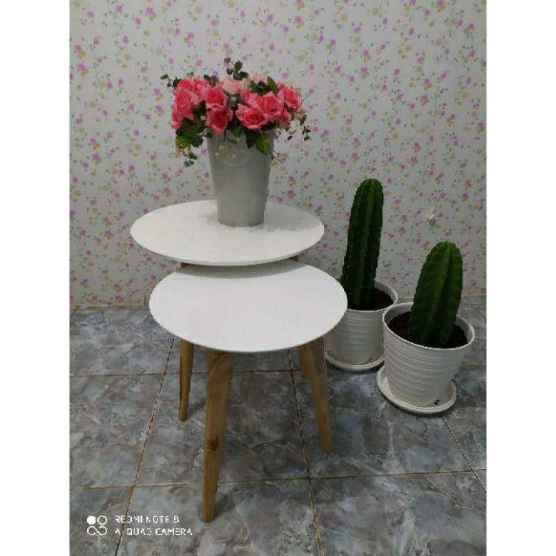 meja minimalis bundar