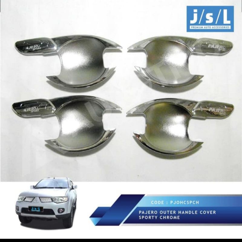 cover outer Pajero sport sporty chrome jsl