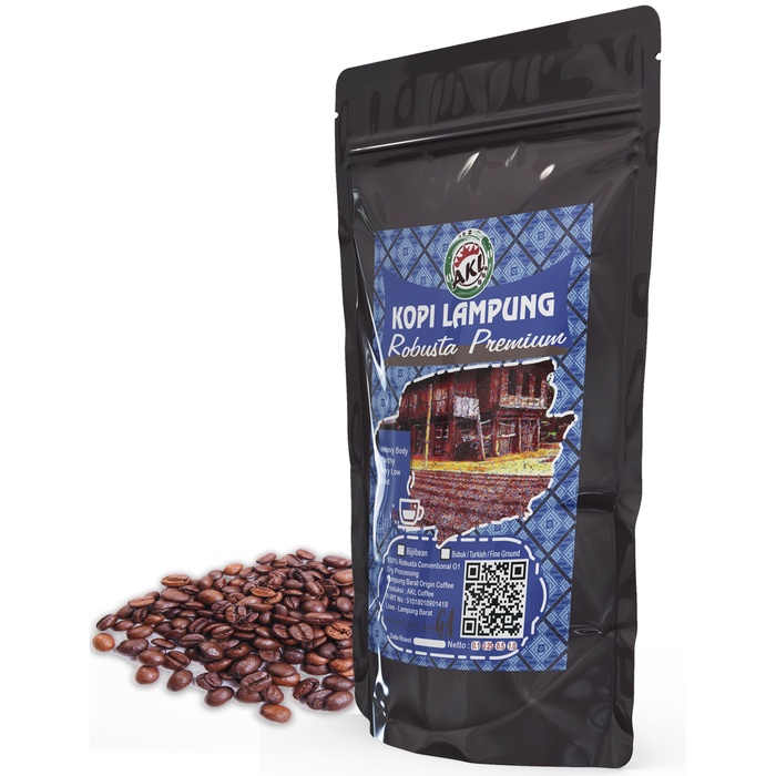 

Biji/Bubuk Kopi Robusta Lampung premium 250 gram