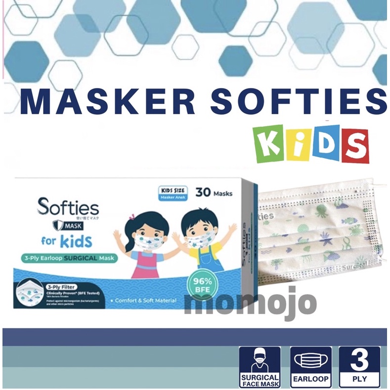 Masker Anak SOFTIES Surgical Mask for Kids