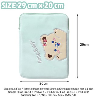 Cute Sleeve Pouch Case Casing Sarung Cover Lucu Tablet iPad 7 8 10.2