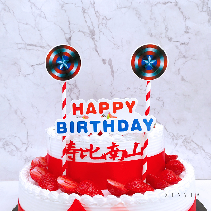 【CHECKOUT RP100】Topper Happy Birthday Hiasan Kue Ulang Tahun Topper Cake Topper Merry Christmas