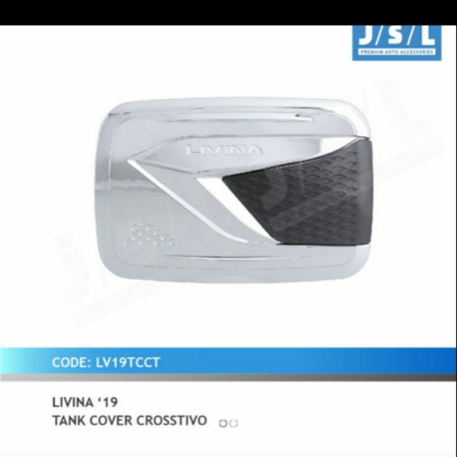 Tank cover tutup tangki mobil all new Livina 2019 crosstivo chrome jsl