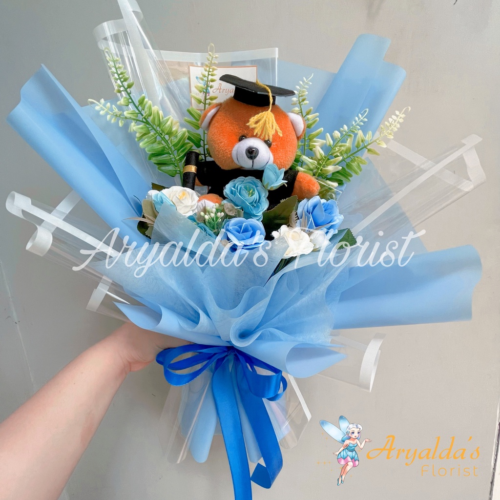 PREMIUM Mini Bouquet [READY STOCK] | Buket Kelulusan, Anniversary, Graduation, Sidang | Boneka Wisud