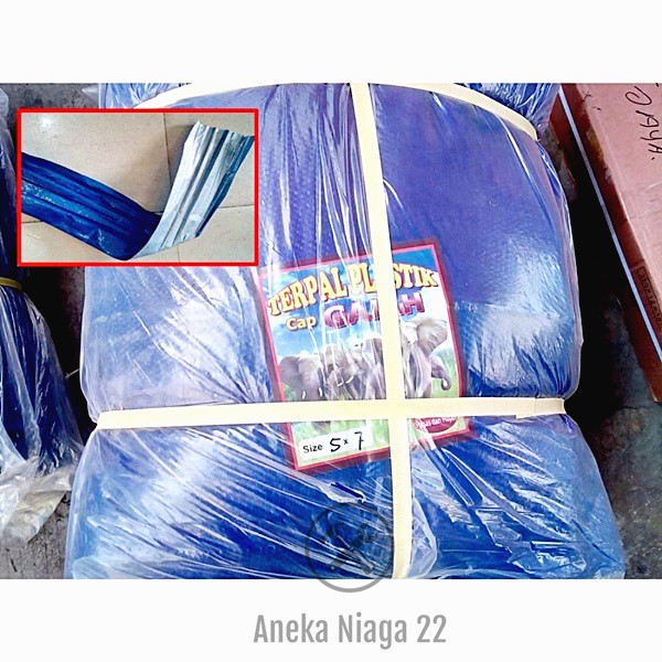Aneka - Terpal plastik A3 (2x5 Meter) Terpal Jadi Tenda Camping Kolam Ikan AN22