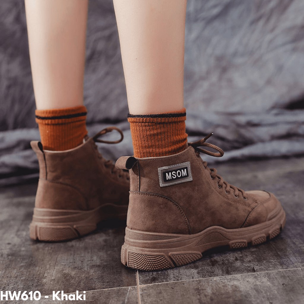 SEPATU BOOTS WANITA MODEL TERBARU IMPORT K POP FASHION TERKINI HW610 SE MATA KAKI