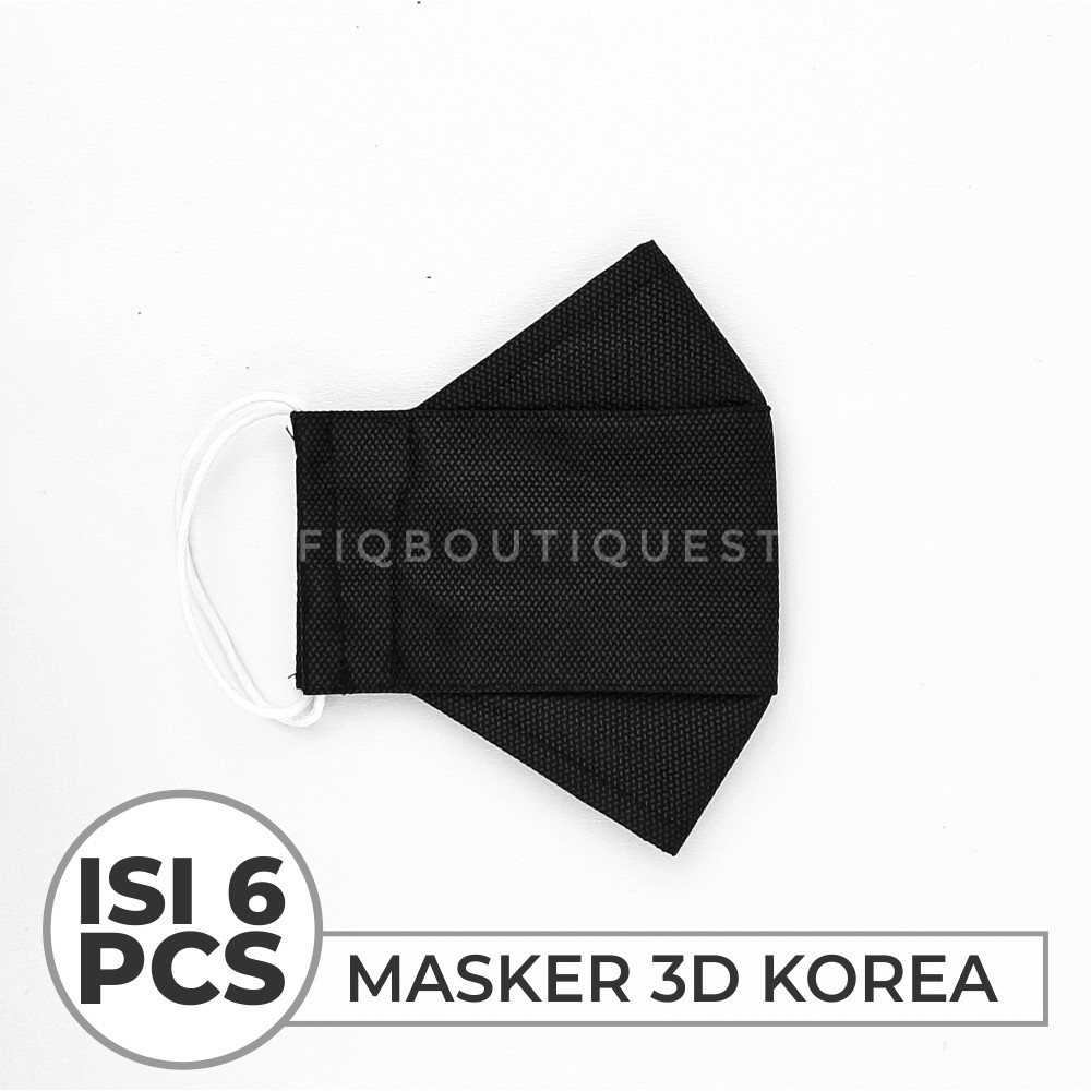 Jual Proctection Mask Masker Korea 3D Model KF94 Hitam EVO 3D