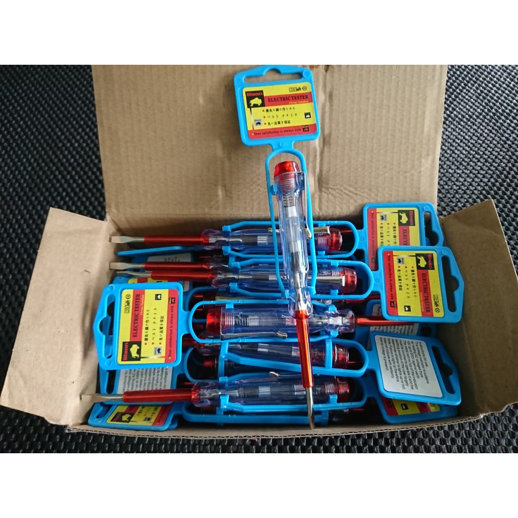 BISON OBENG TESPEN LISTRIK AC TESTPEN MINUS TEST PEN ELECTRIC TESTER