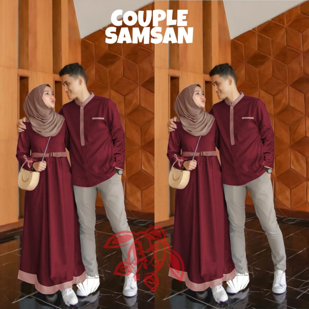 Samsan Couple Baju Couple Pasangan Muslim Set Dress Samsan Couple Baju Couple Pasangan Muslim Set Dress