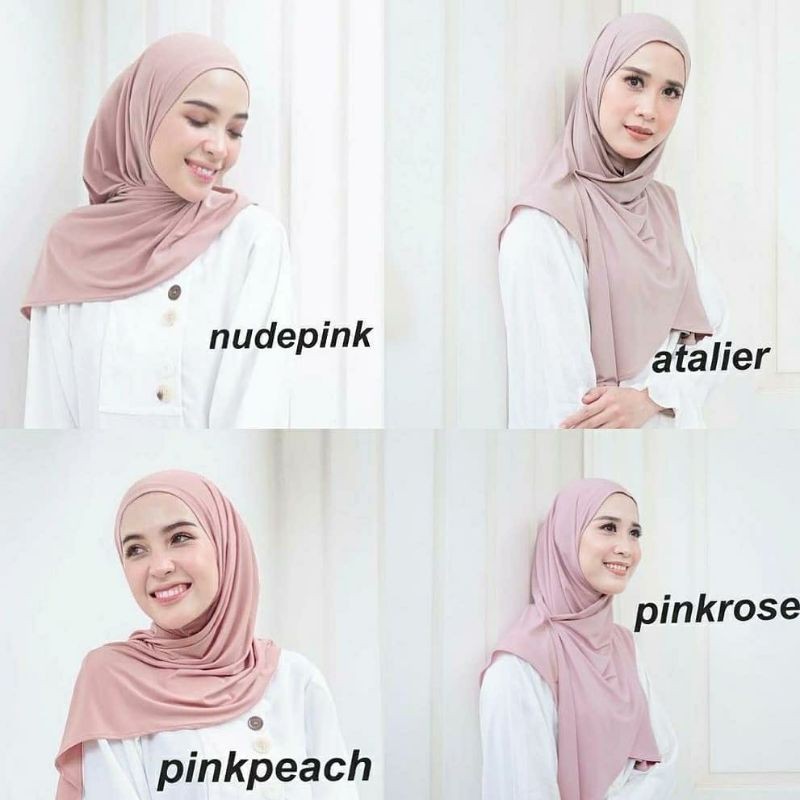 vanilla hijab Lav Instan bergo instant premium jersey