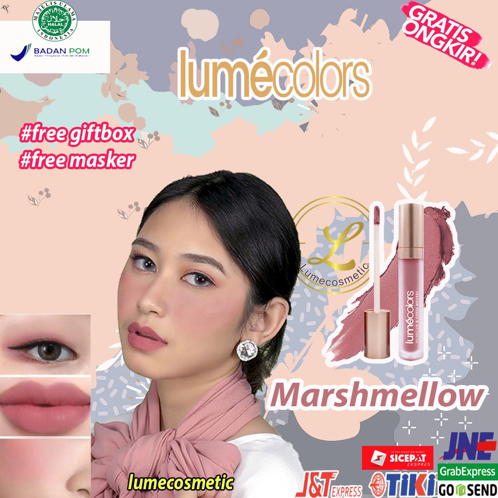 LUMECOLORS VELVET LIP & CHEEK MOUSSE - MARSHMELLOW