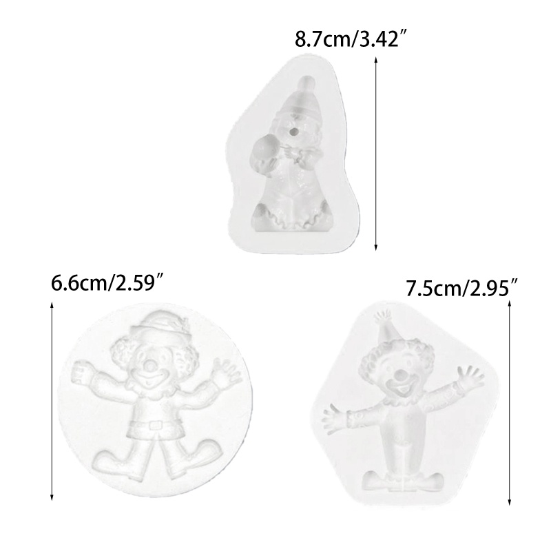 Zzz Cetakan Kue / Coklat / Permen / Es Batu Bentuk Badut Halloween Bahan Silikon