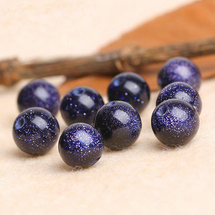 Natural Blue Sandstone Single Bead