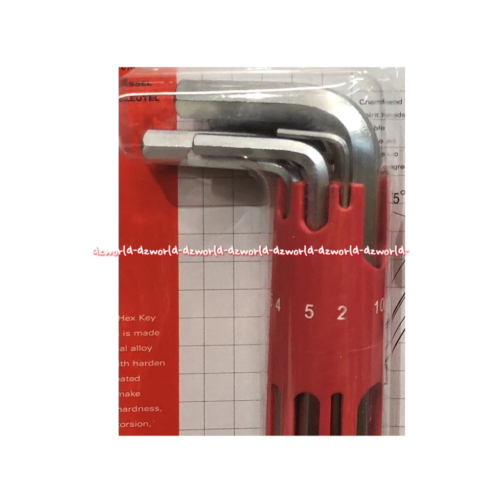 Jetech Extra Long Length Hex Key HRC 56-61 Kunci Inggris BM-C Je Tech