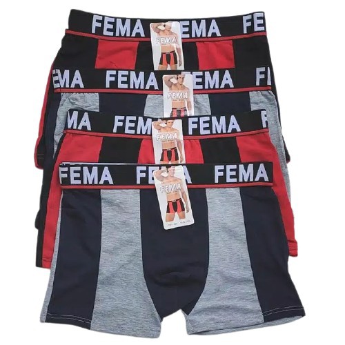 Fema Celana Dalam Pria Boxer Import Premium Bahan Kaos Fema Kombinasi