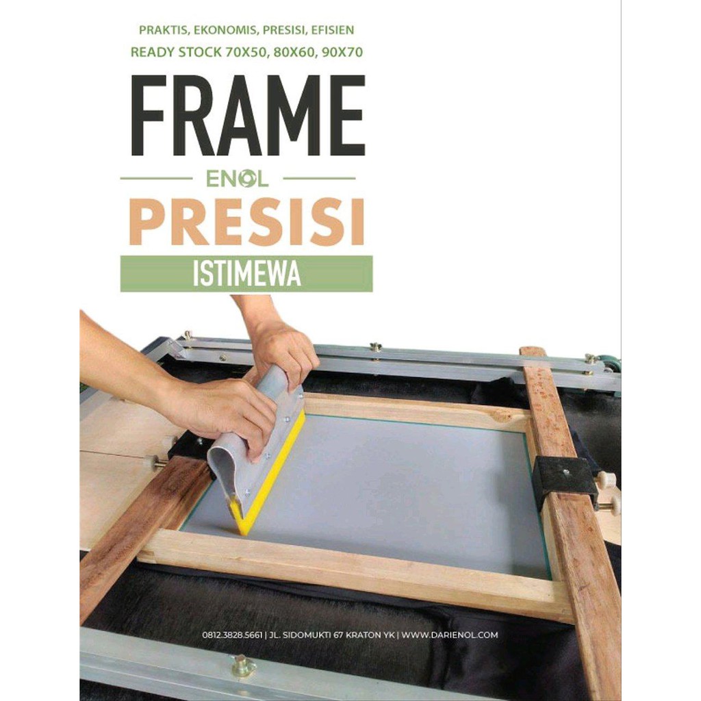 Ukuran Meja Sablon Frame Presisi MEJADWAL