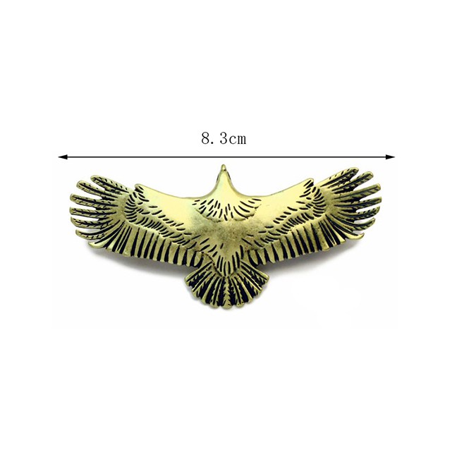 LRC Jepit Fashion Ancient Alloy Eagle Spreading Hair Clips F4263X