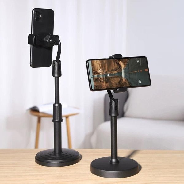 [WS] Stand Holder HP Handphone Penyangga Broadcasting Putar 360 Desktop (HM-01)