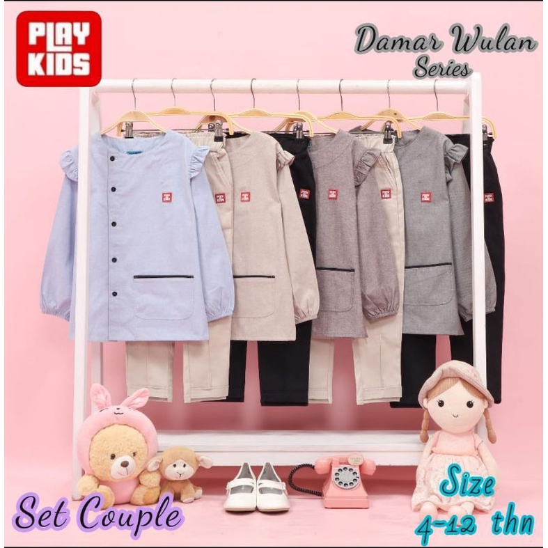 Setelan Kemeja Wulan Series by Playkids (Ready)