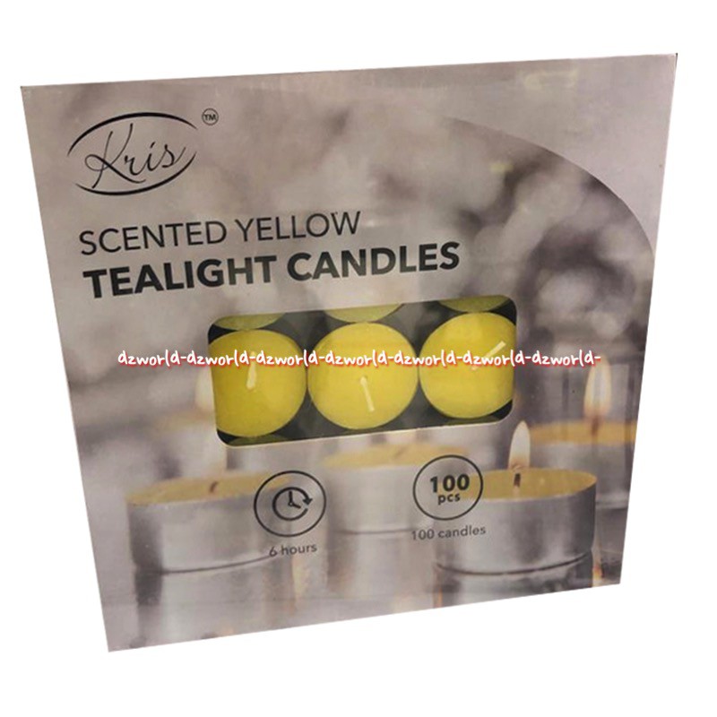 Kris Citronella Tealight 100pcs Lilin Untuk Membakar Minyak Aromaterapi Candle Kuning  Arthome Tealight Candles Unscented Art Home