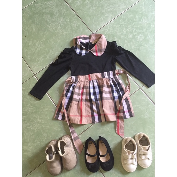 dress anak burberry