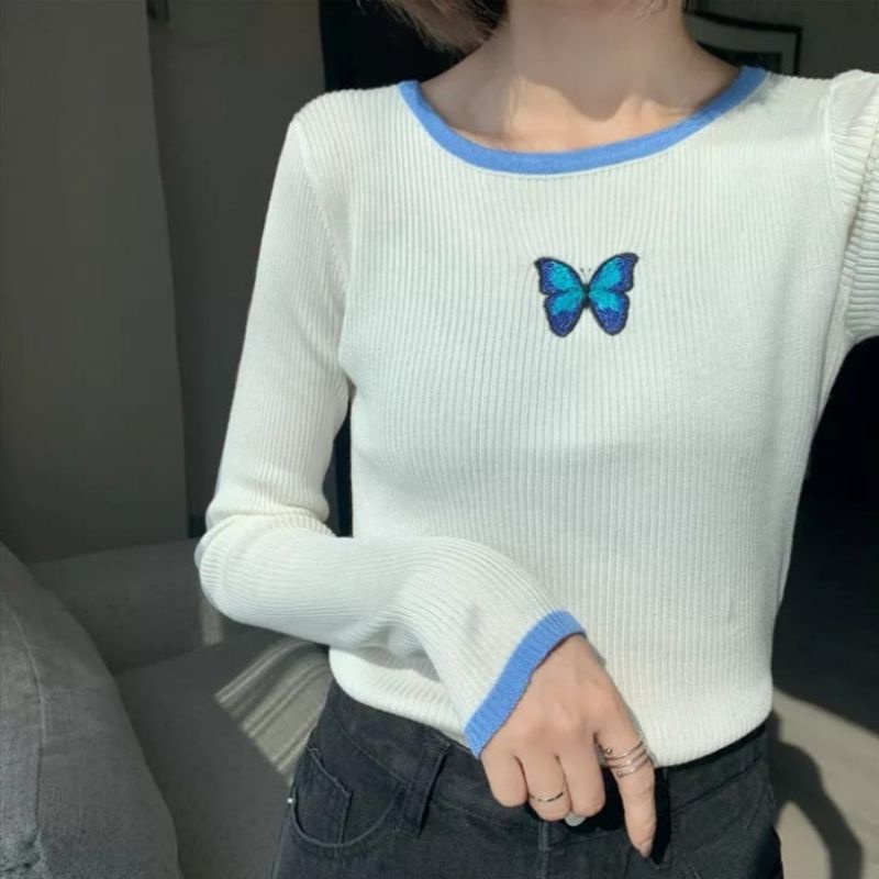 LONGSLEEVE BUTTERFLY / LONGSLEEVE KUPU-KUPU / KAOS LENGAN PANJANG BUTTERFLY / KAOS LENGAN PANJANG KU