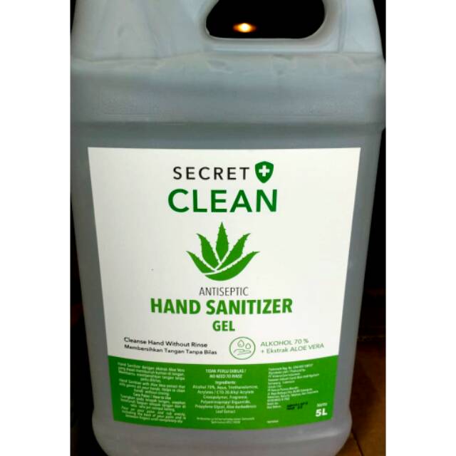 HAND SANITIZER GEL SECRET CLEAN