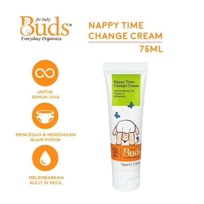 Buds Everyday Organic - Nappy Time Change Cream 75ml