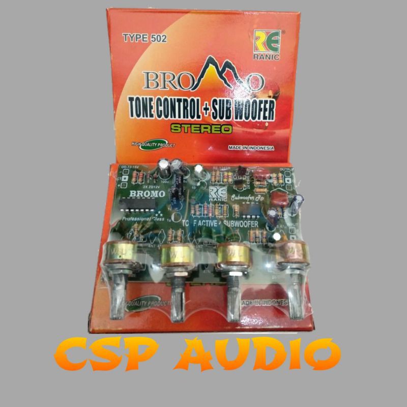 Kit tone control stereo + subwoofer