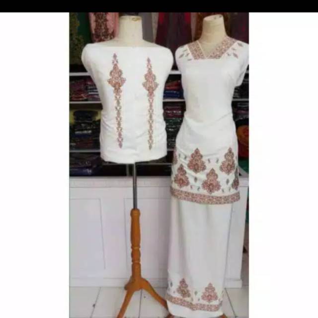Bahan baju kurung bordir couple