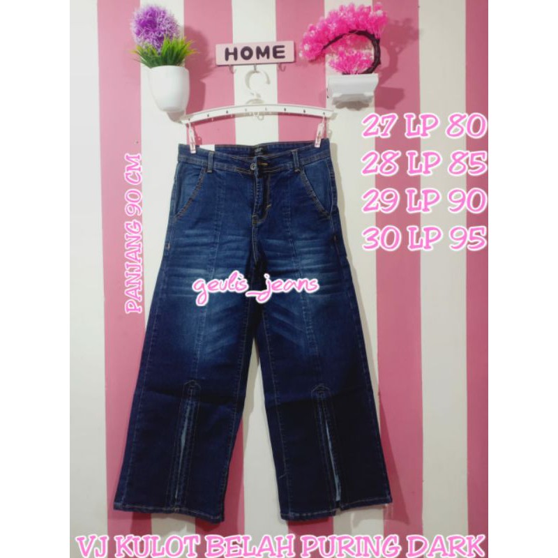 #22 VJ KULOT ORIGINAL JEANS BELAH DEPAN BIG SIZE