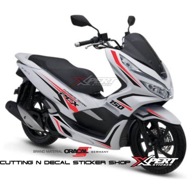 Striping Cutting sticker PCX Putih