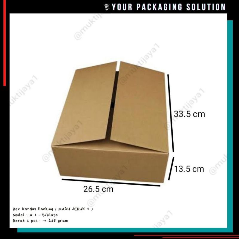 

Box Madu 1 • 33.5x26.5x13.5cm • Kotak/ Kardus/ Karton