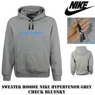 Jaket Sweater Hoodie Zipper Pria Wanita Nike Hypervenom