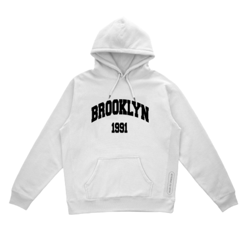 Jaket Hoodie Brooklyn 1991 Brown | Sweater Hoodie Broklyn 1991 Best Produck