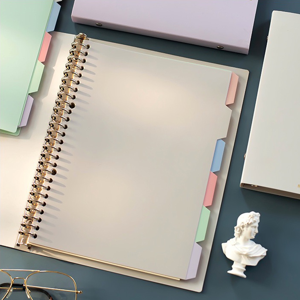 

NEJA LIFE PASTEL MORANDI A5/B5 LOOSE LEAF BINDER NOTEBOOK